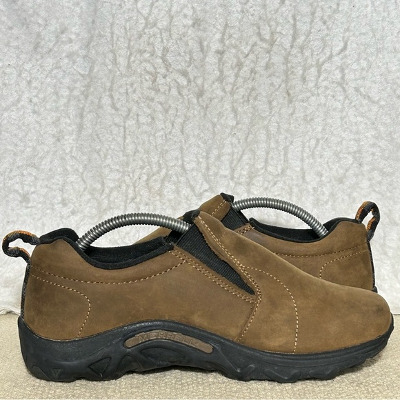 Merrell Big Kids Brown Nubuck Leather Jungle Moc Slip On Casual Shoes SZ US 6 - Picture 7 of 12